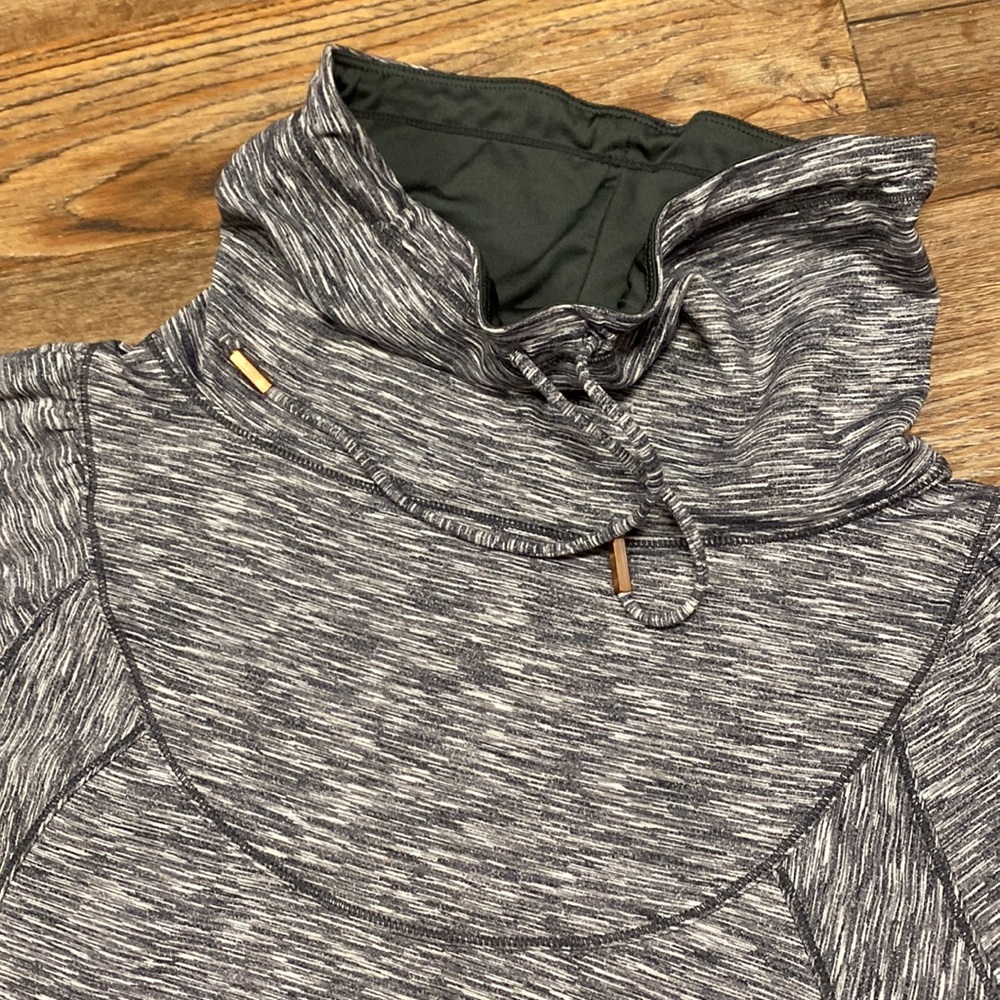 PRANA Cowl Performance Top Space Dyed Pockets - Picture 2 of 4